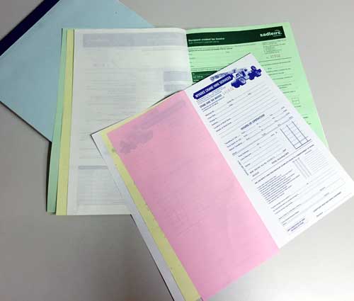 Examples of custom Invoice Books