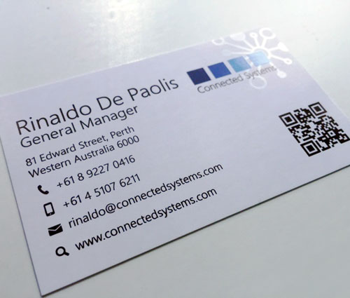 Digital Printed Business Cards - Gloss Spot - G Force Printing Perth