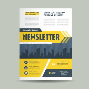 Corporate Business Newsletter Design | Company Flyer & Journal Design Corporate Business Newsletter Design | Company Flyer & Journal Design